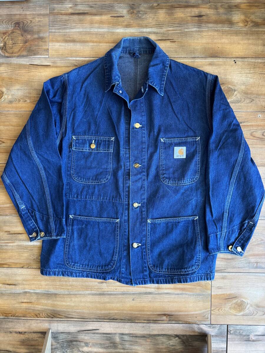 〇carhartt Cover All Jacket MADE IN U.S.A. / カーハートカバーオールジャケット拍卖