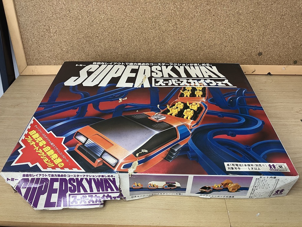 【未使用 長期保管品 箱ダメージあり】トミー スーパースカイウェイデッドストック 昭和レトロ拍卖
