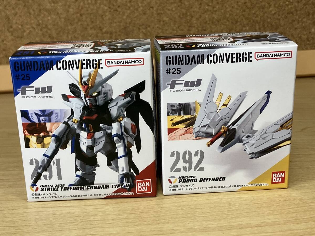 【未開封】ガンダムコンバージ 291ストライクフリーダムガンダム弐式 292プラウドディフェンダー拍卖