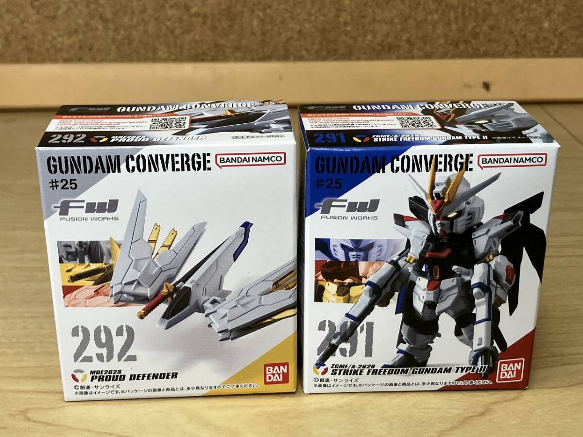 【未開封】ガンダムコンバージ 291ストライクフリーダムガンダム弐式 292プラウドディフェンダー。拍卖