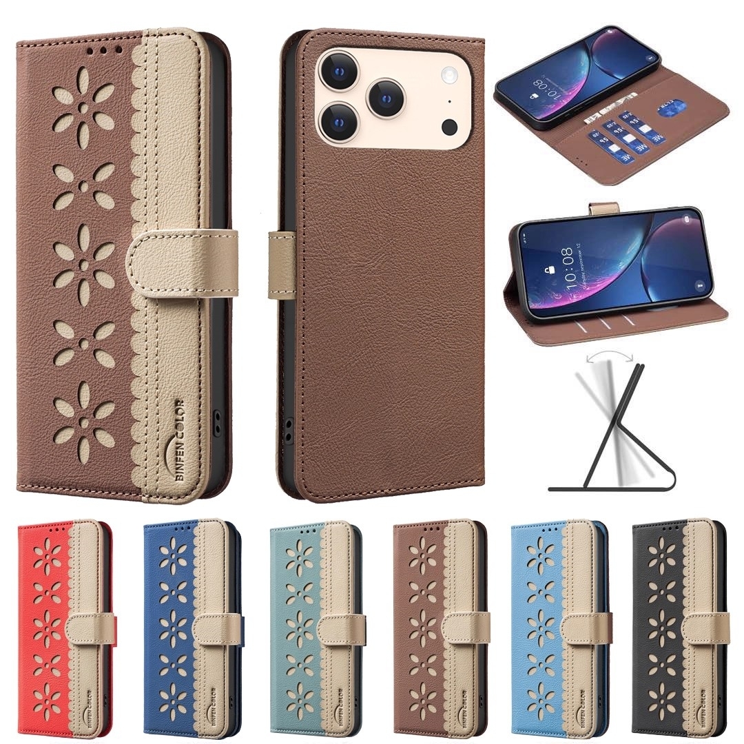 iPhone17 Pro Max (6.9インチ) ケース 色 小花デザイン 手帳型 カード収納 スタンド機能付き フリップカバー 衝撃吸収 保護ケース拍卖
