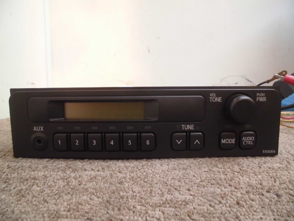 ☆ トヨタ・ダイハツ純正 1DIN ラジオ CR-LS04J04D 86120-52B30 パナソニック製 510066 250903 ☆拍卖