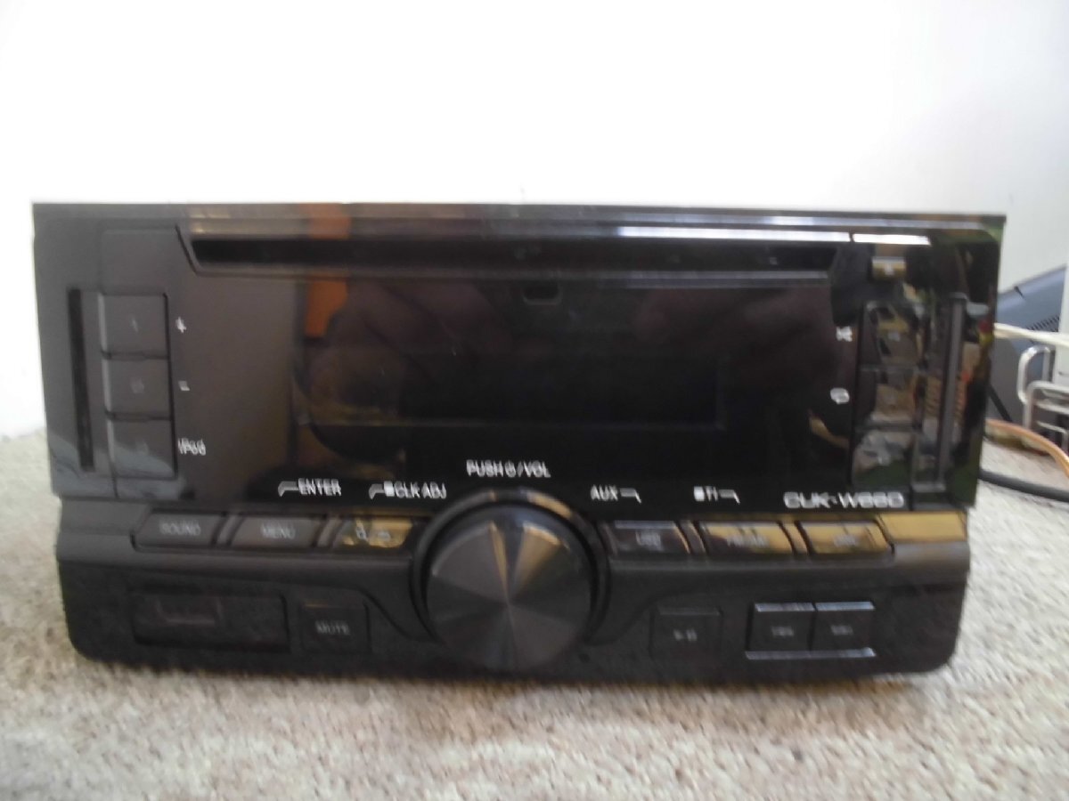 ☆ トヨタ・ダイハツ純正OP ケンウッド 2DIN オーディオ CUK-W68D ワイドFM 250910 ☆拍卖