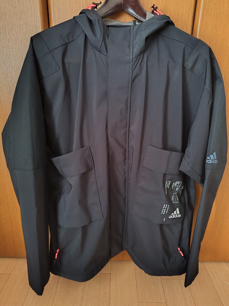 【美品】アディダス adidas テック 2レイヤージャケット FT6633 XO (2XL) Tech Two-Layer Jacket メンズ アウター ジャケット 黒 ブラック拍卖
