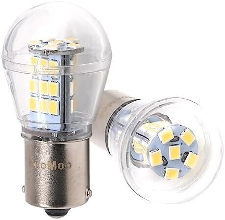 S25 LED シングル バックランプ 純正球サイズ ホワイト 爆光 (1156 BA15S ピン角180°) 12V/24V ウインカーランプ 2835SMD 33連 2個バルブ拍卖