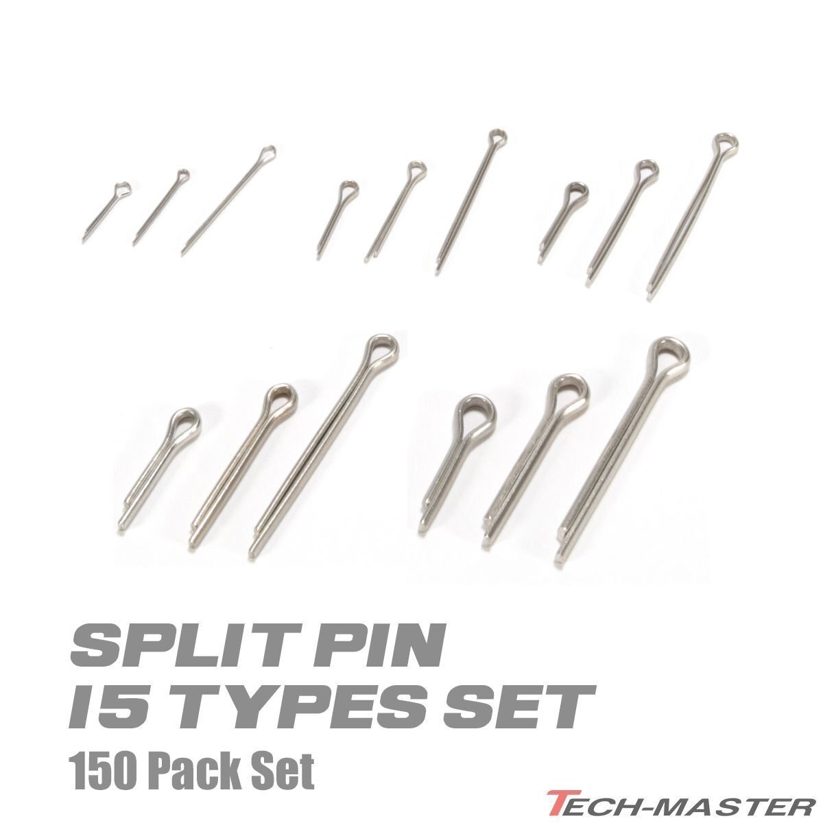 割りピン ステンレス製 15種類 150個 セット ケース入り IZ524拍卖