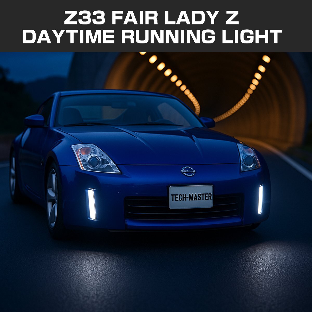 Z33 フェアレディZ 後期 専用 LEDデイライト ウインカー付き バンパーリフレクター取付タイプ PZ402拍卖