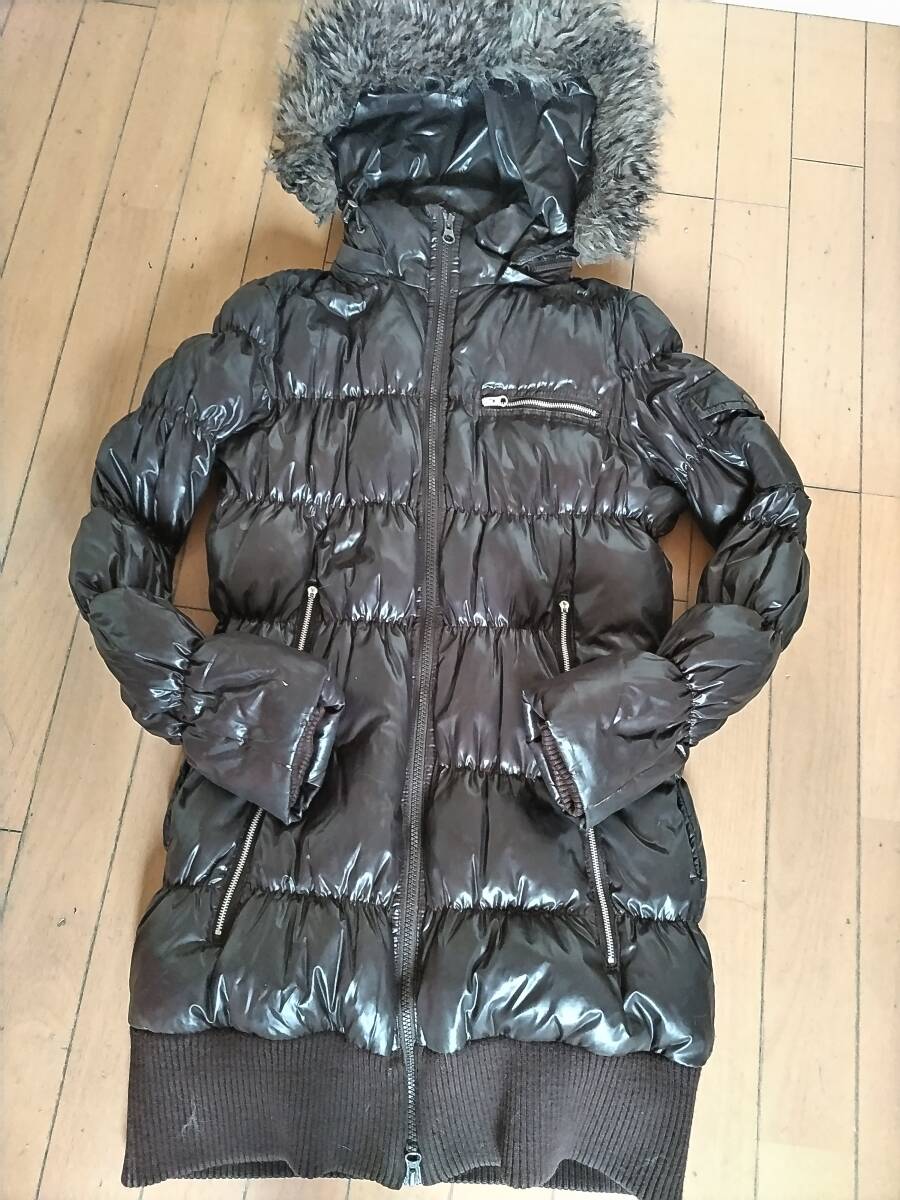 GAP(ギャップ)ダウンジャケット・レディース・ロングダウン・ダークブラウン拍卖