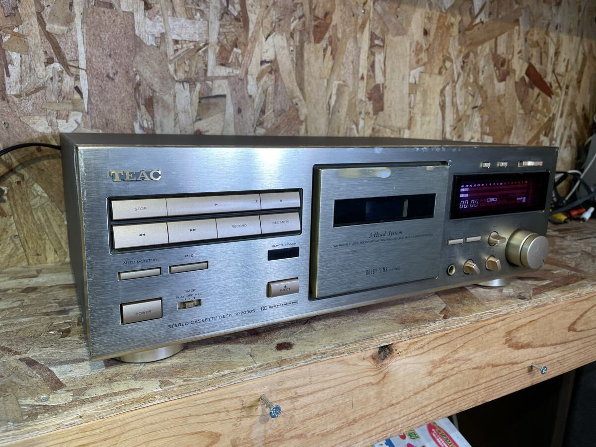 【動作確認済】TEAC V-2030S ステレオカセットデッキ ティアック オーディオ 音響機器 Dolby HX PRO拍卖
