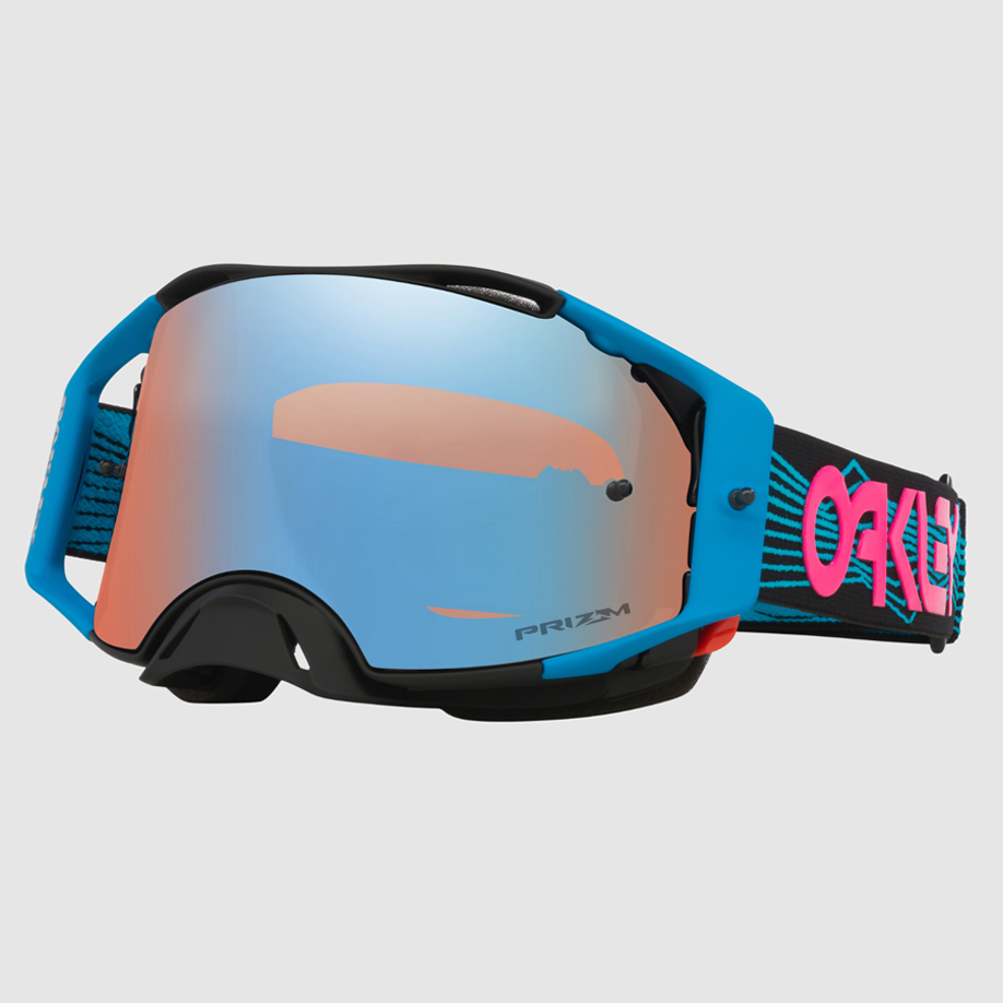 【10%OFF】OAKLEY エアブレイクMXゴーグル ブルーワイヤード(PRIZM SAPPHIREレンズ) 【送料サービス】拍卖