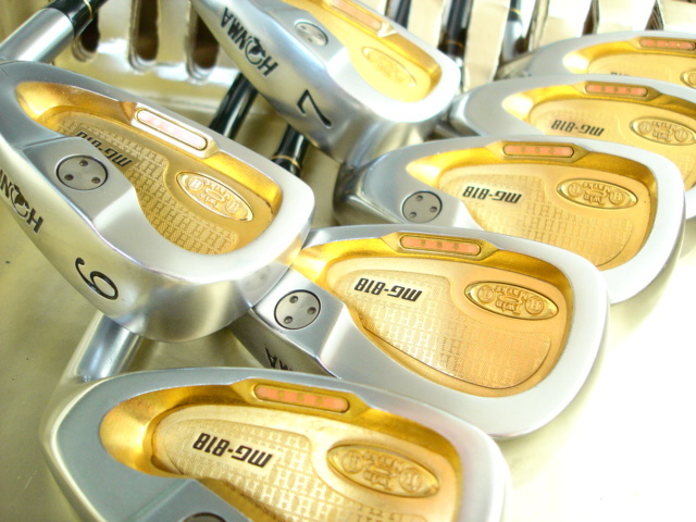 本間ゴルフ◆◆ 最高級 Twin Marks MG818 GOLD 金 ゴールド<3星★★★仕様>豪華絢爛 激レア!!!◆◆奇跡の美品!!!拍卖