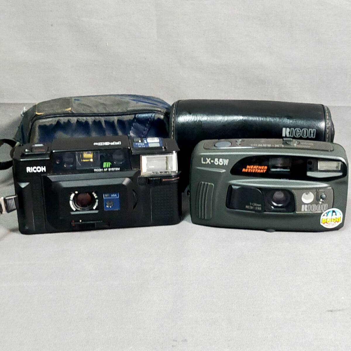 579/19 GJ71939 RICOH リコー LX-55W/FF・3DAF フイルムカメラ 2点セット USED 現状品 拍卖