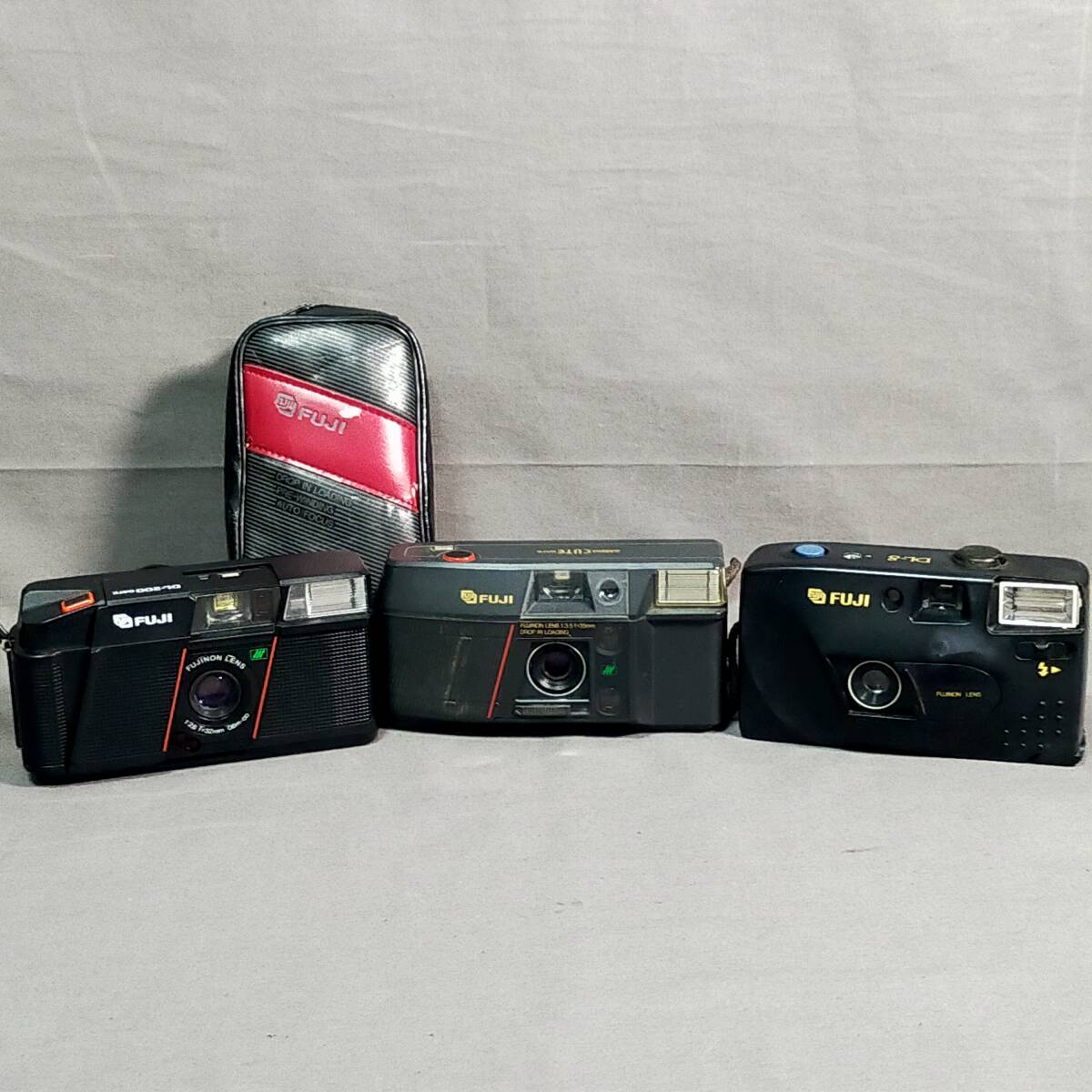 579/19 GJ71926 FUJI フジ DL-8/CARDIACUTEDATE/DL-200DATE フイルムカメラ 3点セット USED 現状品拍卖