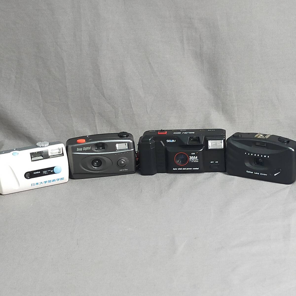 579/19 GJ72010 CELBY 35FA/Konica/Snap Sights!/PANORAMA フイルムカメラ 4点セット USED 現状品拍卖