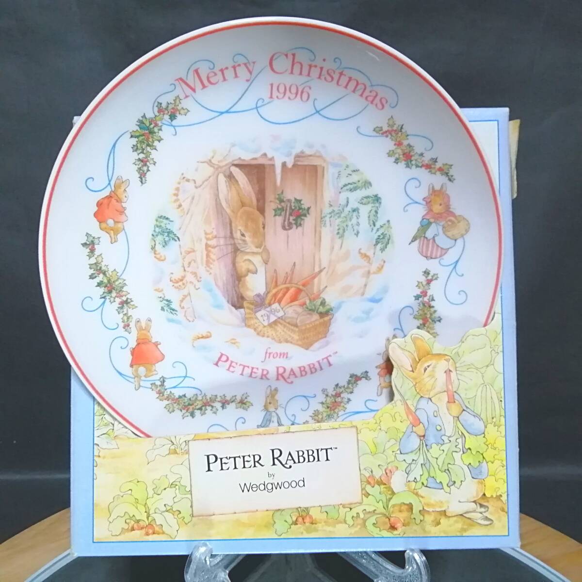 20CM 未使用◇自宅保管 ウェッジウッド ピーターラビット 1996 プレート WEDGWOOD PETER RABBIT拍卖