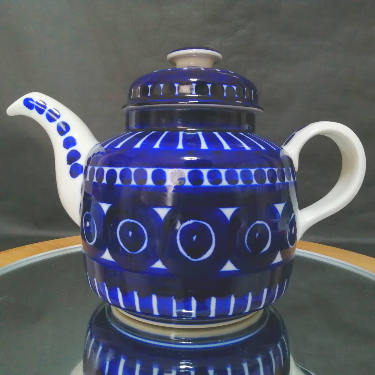 訳アリ品◇自宅保管 アラビア ヴァレンシア ポット ARABIA バレンシア ※破損あり拍卖