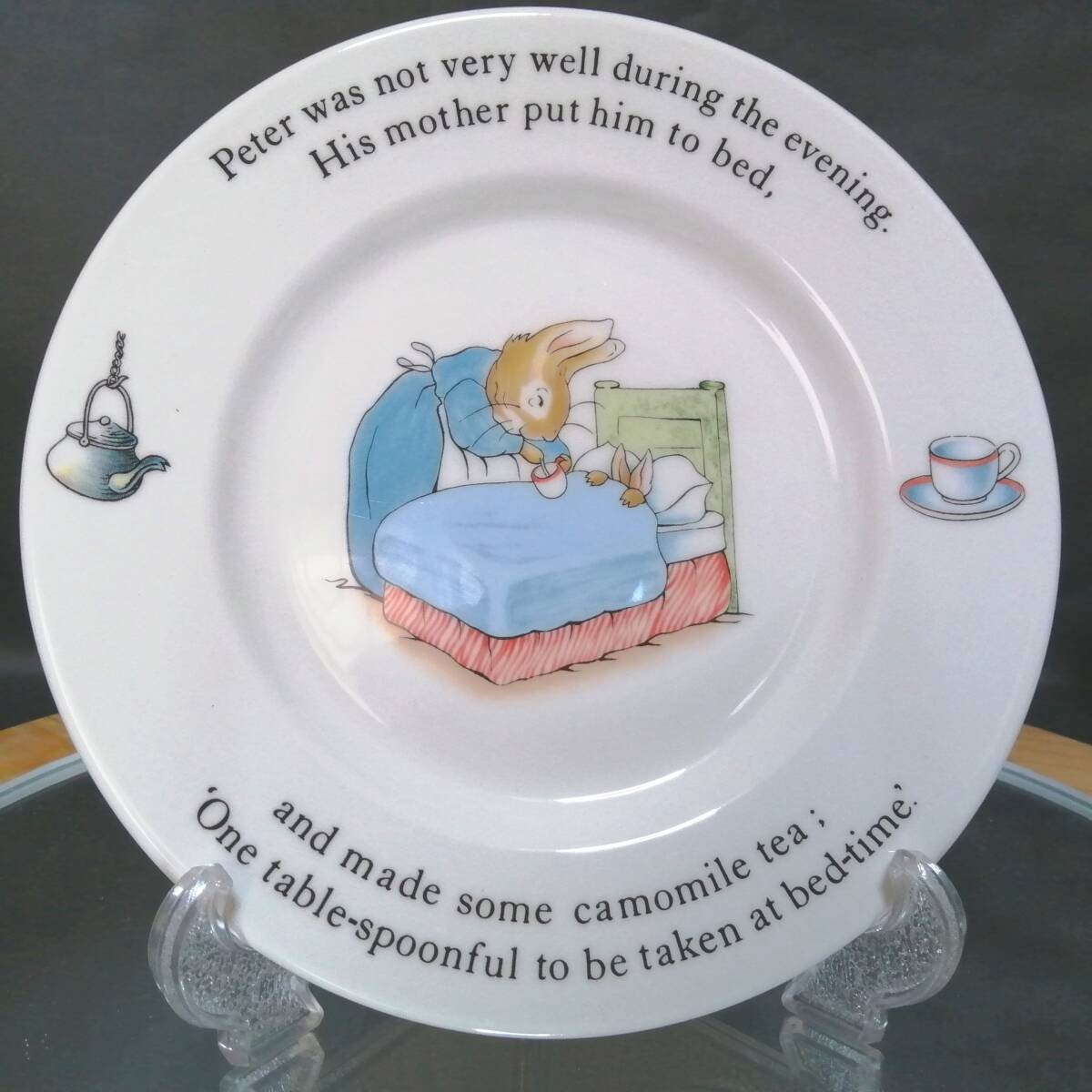 17CM 旧刻印 美品◇自宅保管 ウェッジウッド ピーターラビット プレート WEDGWOOD 12 ※追加出品予定あり3拍卖