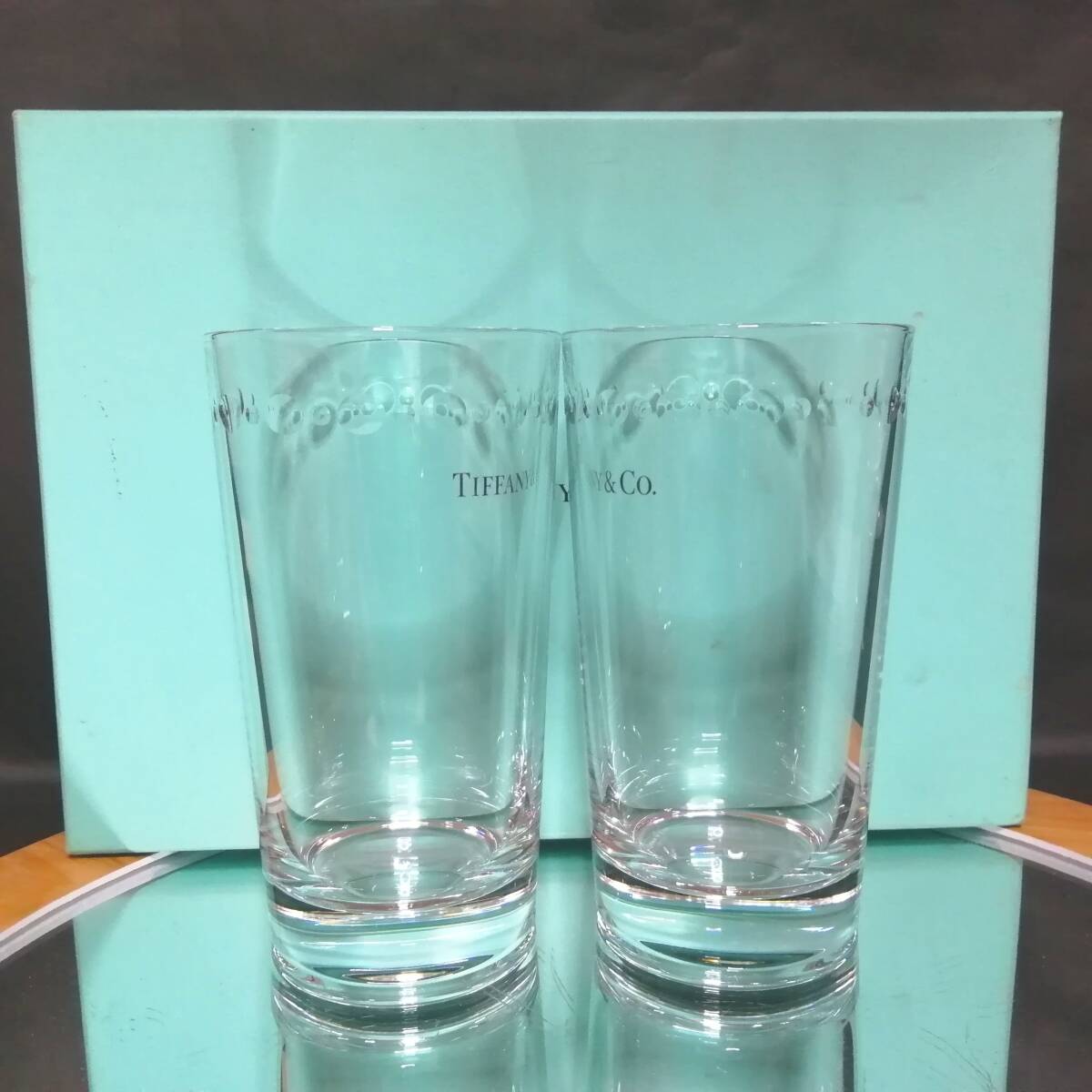 未使用◇自宅保管 ティファニー スウィング ≪ペア≫ ハイボール グラス TIFFANY&CO.拍卖