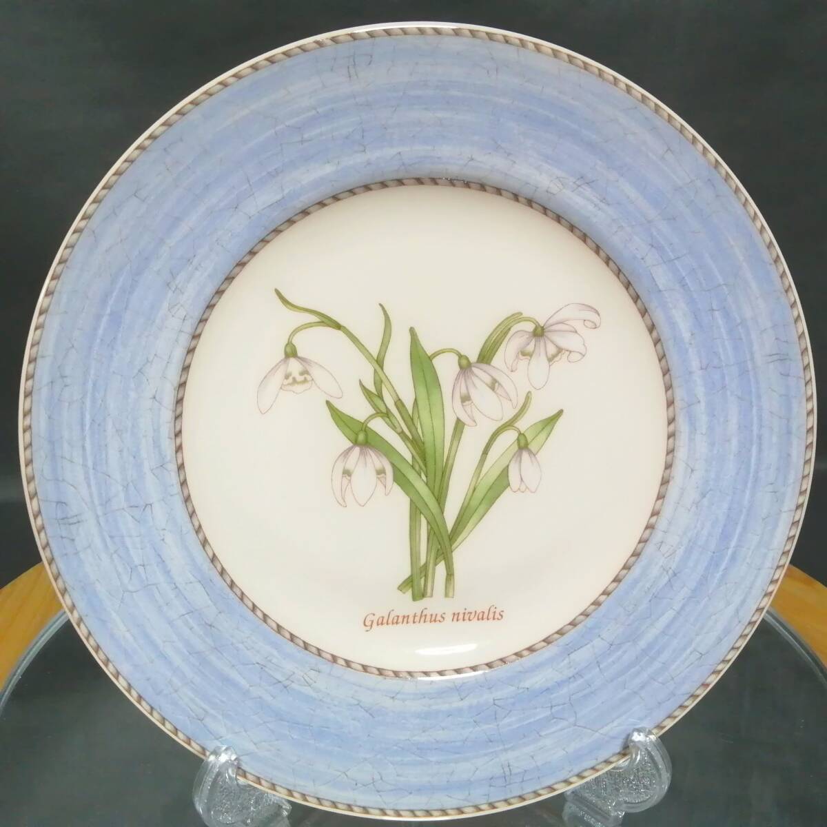 18CM 未使用◇自宅保管 ウェッジウッド サラズガーデン スノードロップ プレート拍卖