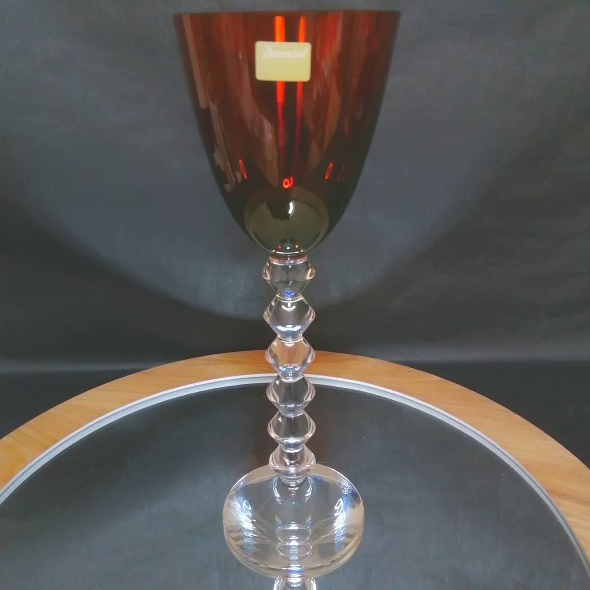 未使用◇自宅保管 バカラ フォルテッシモ ベガ 色被せ レッド グラス BACCARAT拍卖