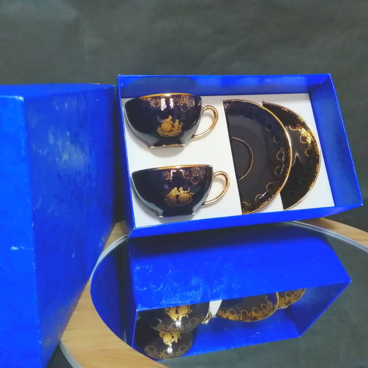 未使用◇自宅保管 リモージュ キャッスル ペア カップ&ソーサー LIMOGES CASTEL拍卖