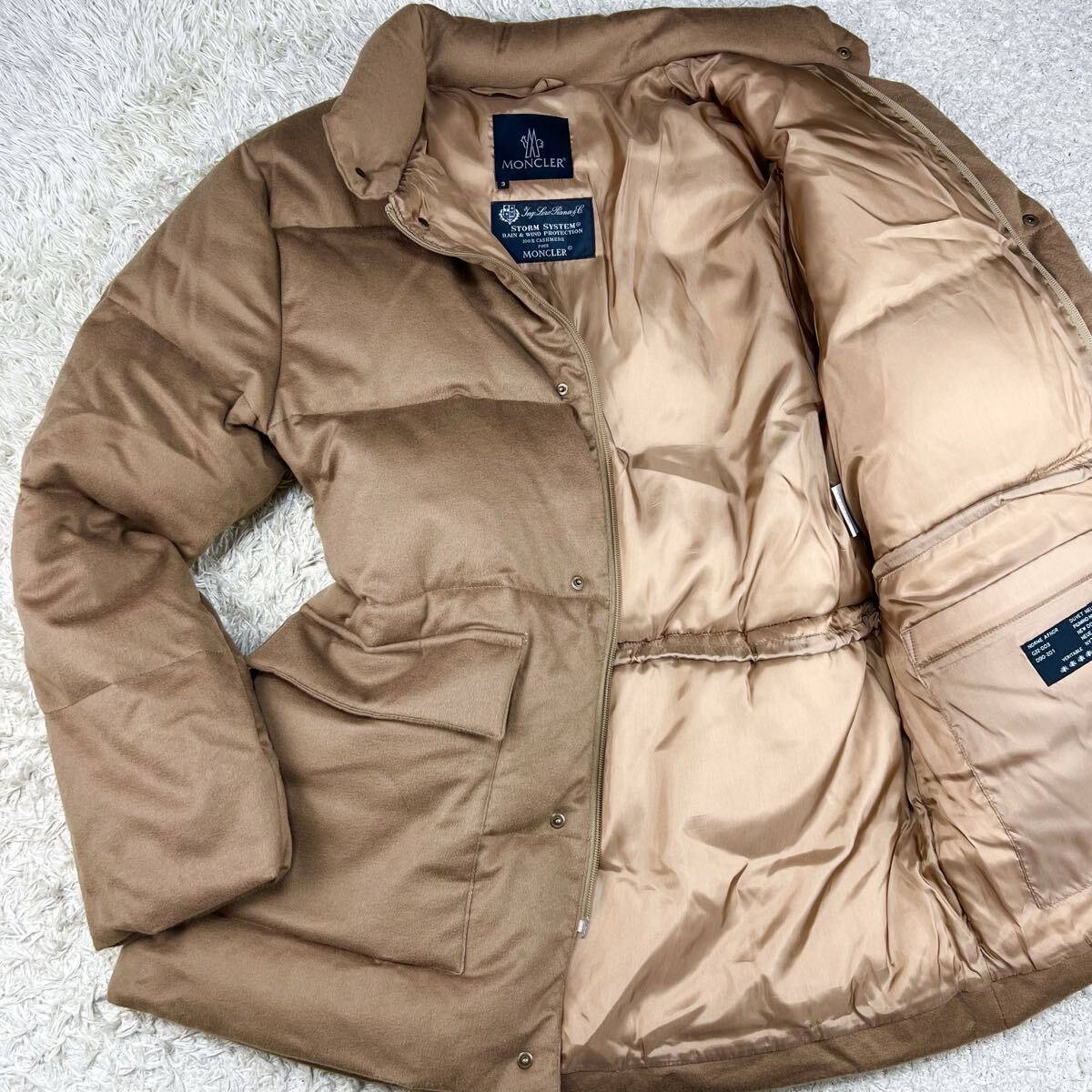 カシミヤ100%XL!!! ロロピアーナ × モンクレール【一生の家宝】MONCLER Loro Piana ダウンジャケット 3 極暖◎ 最高級黒タグ◎ 一点物◎拍卖