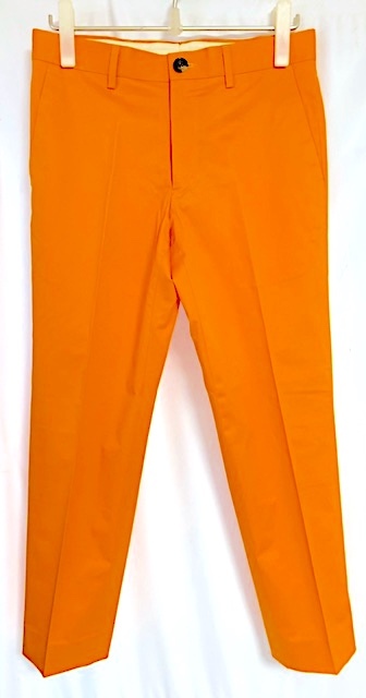 ☆二点落札で送料無料!2A42【未使用】Paul Smith ポールスミス 希少オレンジカラー スラックス パンツ M メンズ カジュアル フォーマル拍卖