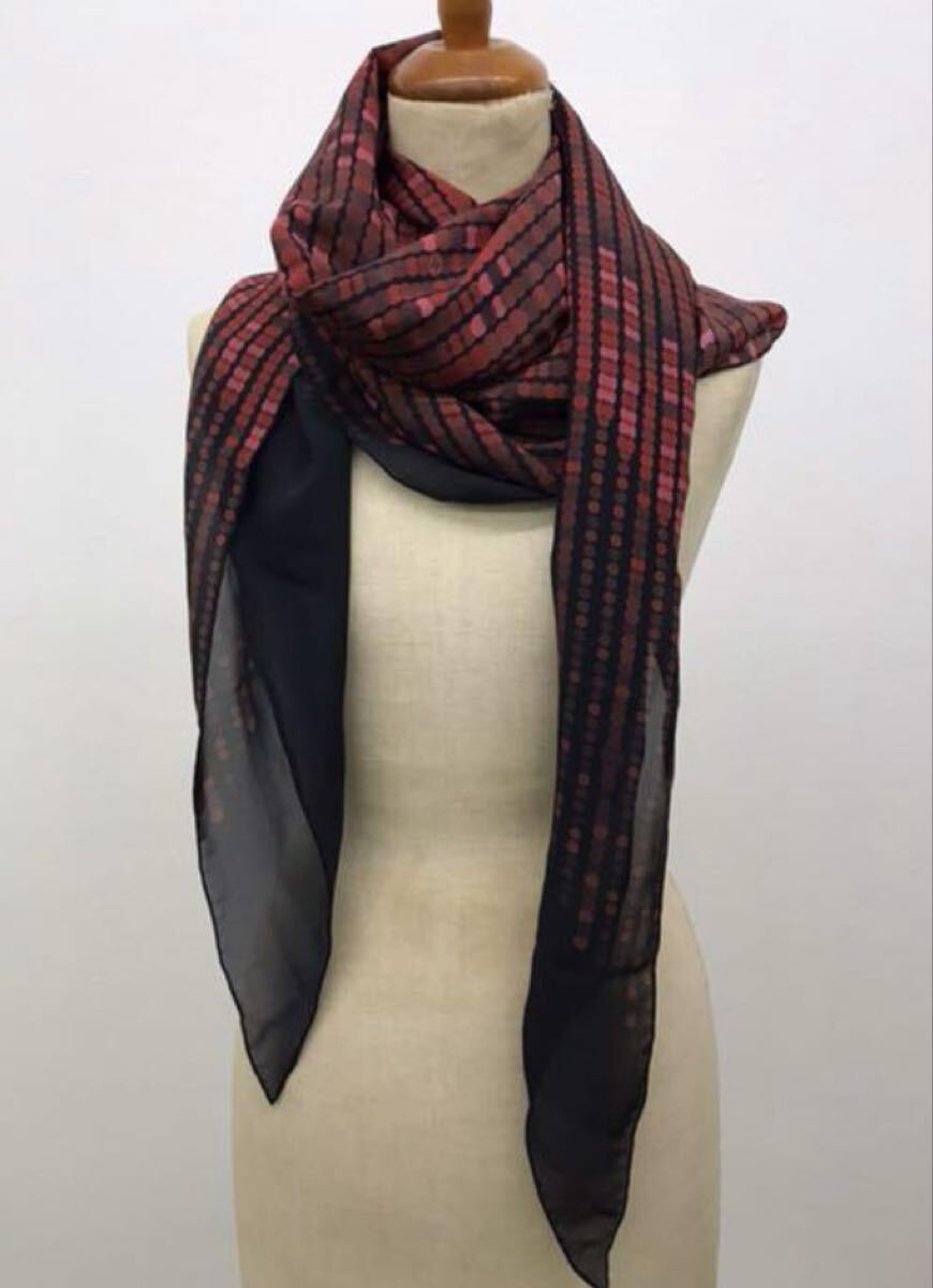 GUCCI/'06秋冬コレクション☆水玉柄 スカーフ【未使用】拍卖