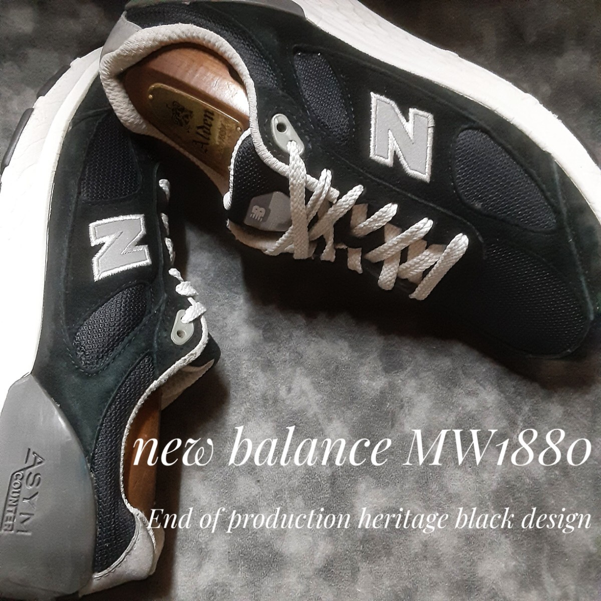 最値!定16500円!最上位ウォーキング ヘキサゴン構造!ニューバランス WW1880 ヌバックレザー スニーカー!生産終了!ヘリテージブラック!25.5拍卖