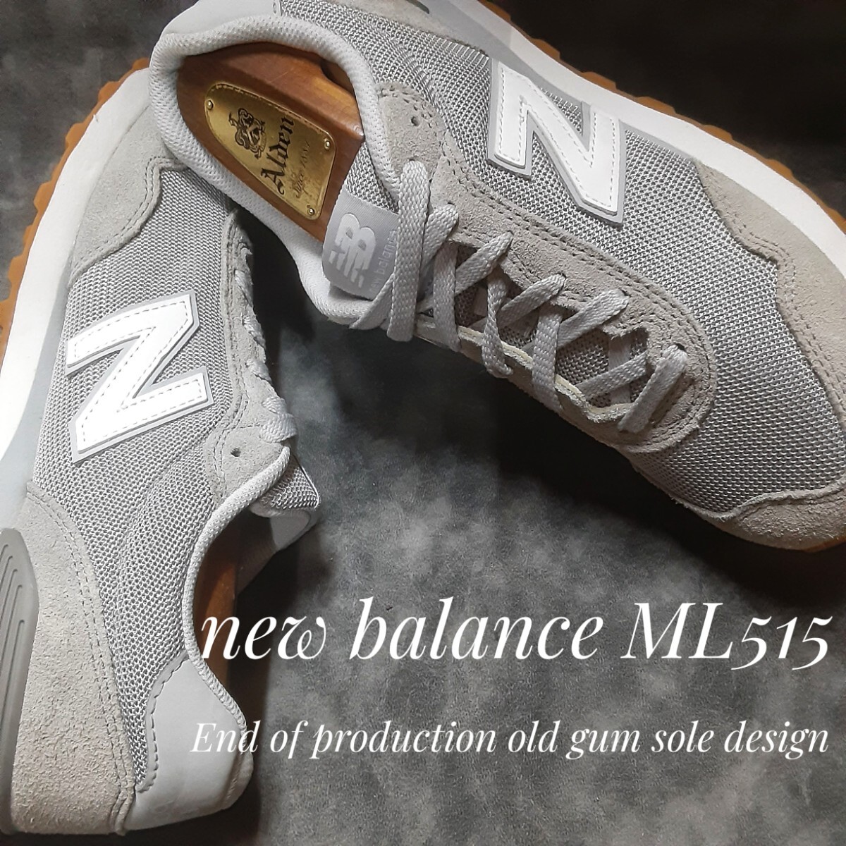 最値!定9680円!80's復刻!生産終了!オールドガムソール!ニューバランス WL515高級スニーカー!サンドグレー×ホワイト!灰色白 25.5cm拍卖