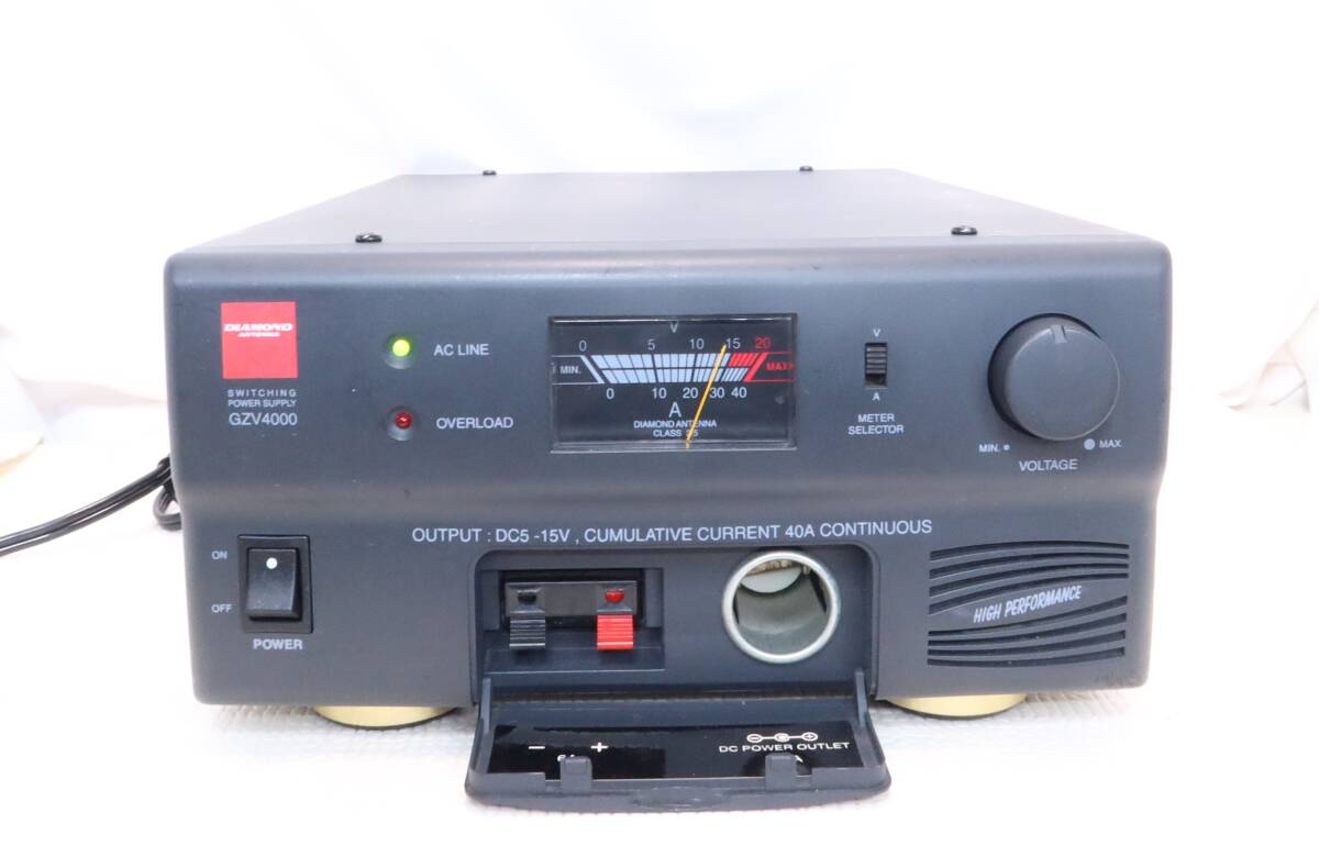 第一電波工業 GZV-4000 安定化電源 13.8V 40A ハイパワー機対応拍卖