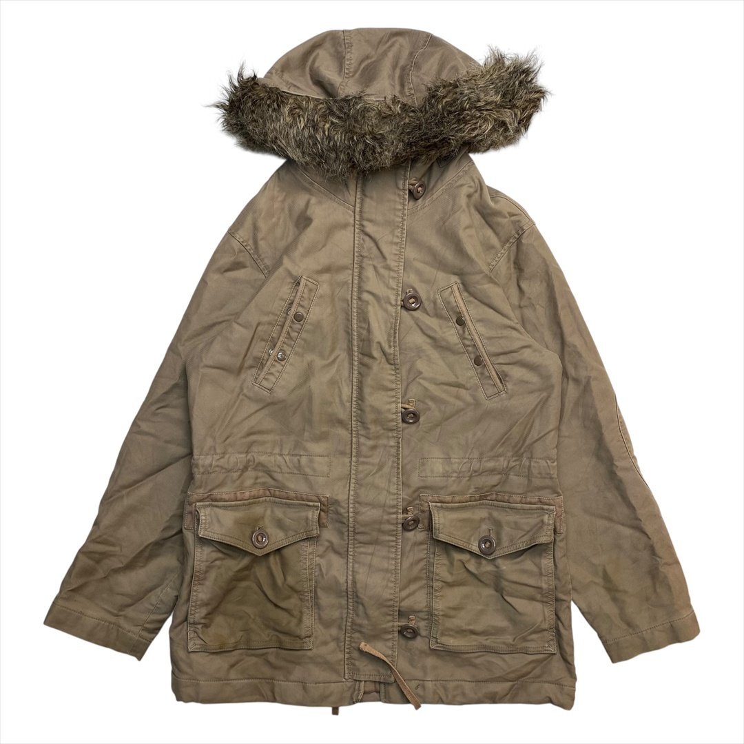 Vintage 90s OLD GAP GAP ギャップ N-3Bタイプ ミリタリー パーカー レディース S ブラウン 古着 ジャケット モッズ コート ヴィンテージ拍卖