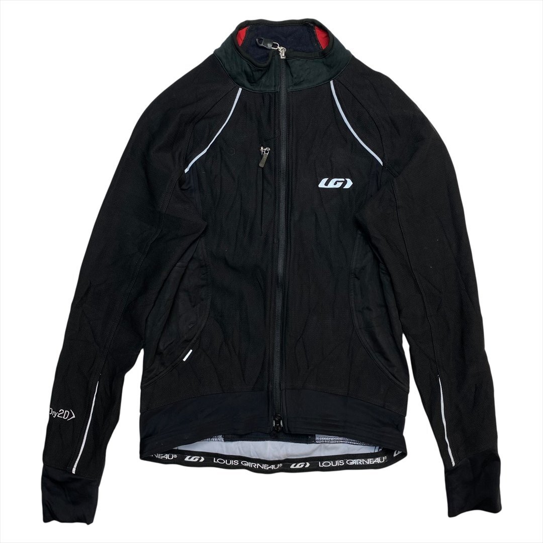Vintage LOUIS GARNEAU ルイガノ サイクル ジャージ メンズ M ブラック 古着 ウェア ウエア ジャケット ビンテージ ヴィンテージ拍卖