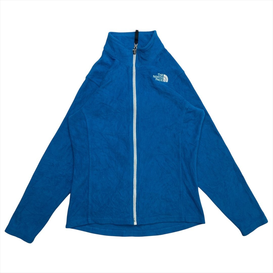Vintage THE NORTH FACE ザ ノースフェイス ブルジップ フリース ジャケット レディース L ブルー 古着 ガールズサイズ ヴィンテージ拍卖