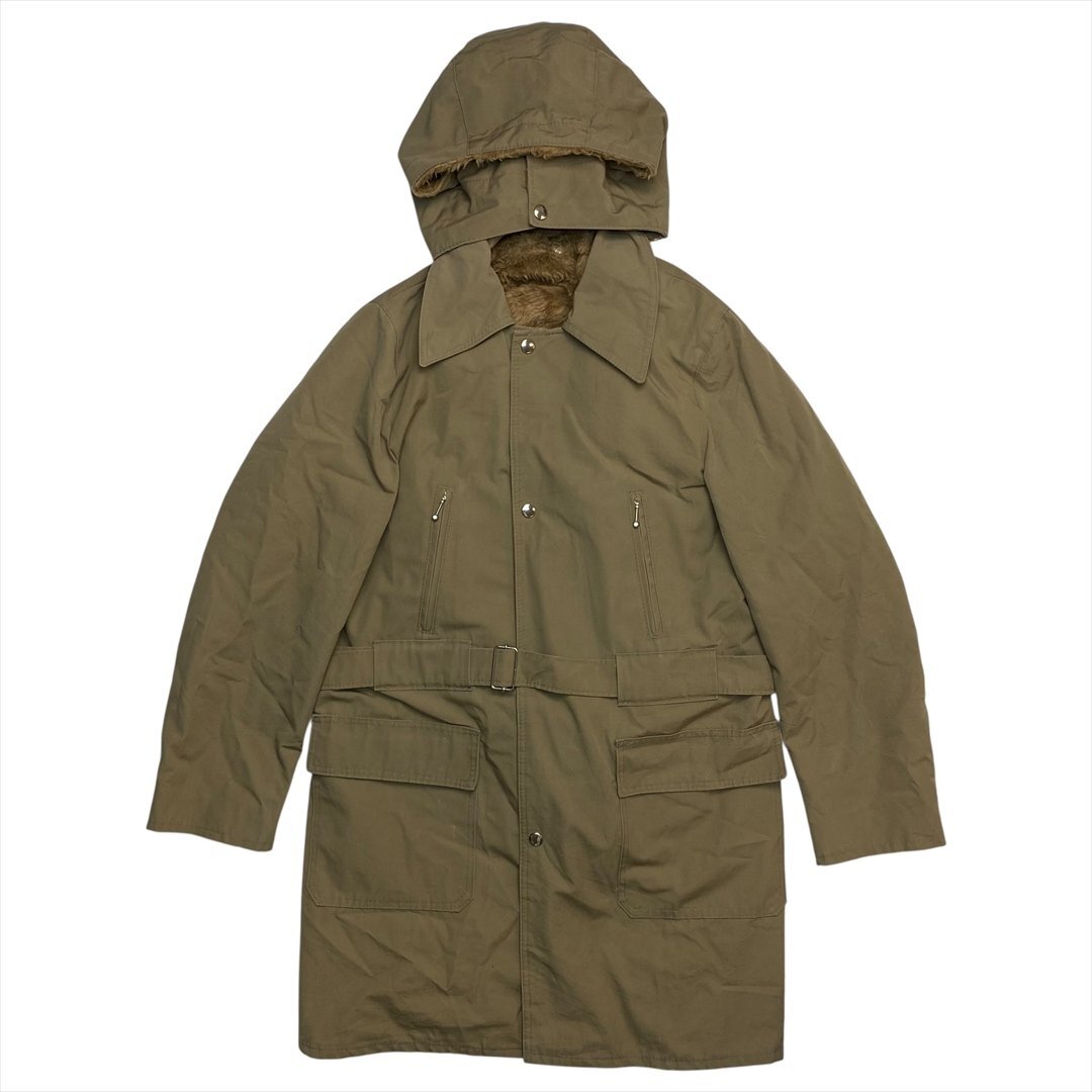 Vintage 裏ボアライナー TERGALポリ モッズ コート メンズ FREE ブラウン 古着 ミリタリー フィールド パーカー ビンテージ ヴィンテージ拍卖