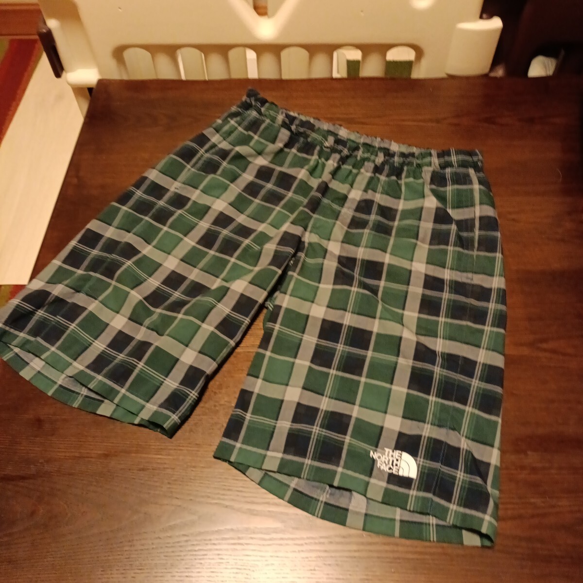 ・美品 ノースフェイス ハーフパンツ チェック ショートパンツ、NB41276.グリーンマドラス、送料無料拍卖