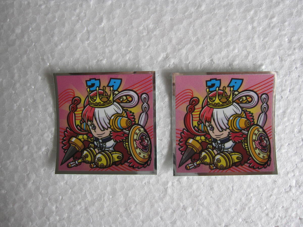 ロッテ/ワンピースマン REDシール N.20 ウタ 2枚拍卖