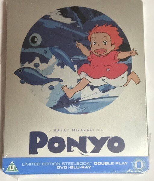 崖の上のポニョ ブルーレイ+DVD スチールブック Ponyo Blu-ray SteelBook Studio Ghibli Hayao Miyazaki拍卖