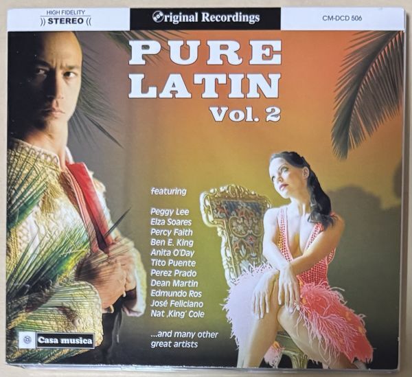Pure Latin Vol. 2 Dean Martin Peggy Lee Ben E. King Nat 'King' Cole Anita O'Day Percy Faith Jackie Wilson Pat Boone拍卖
