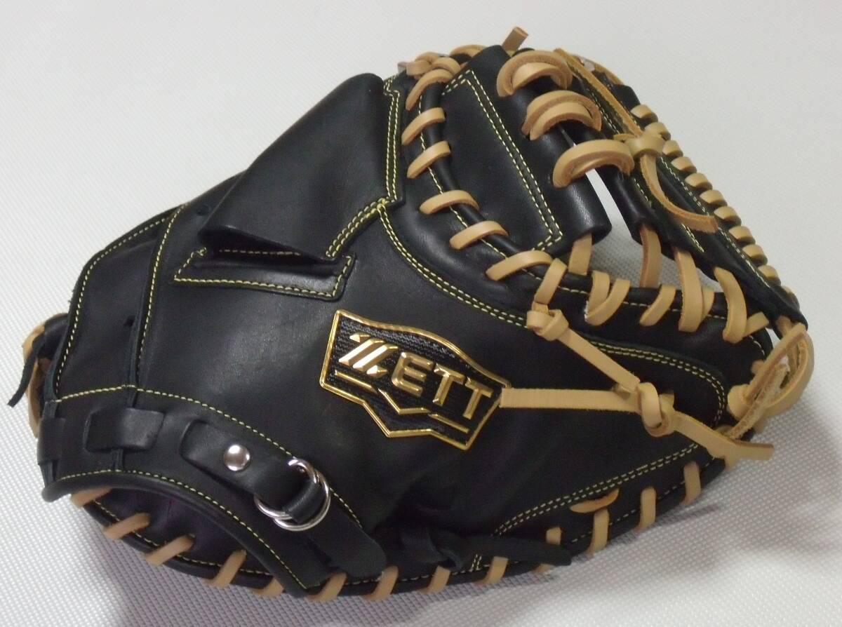 限定品◆◆ゼット◆軟式野球用キャッチャーミット ブラック×パステルブラウン拍卖