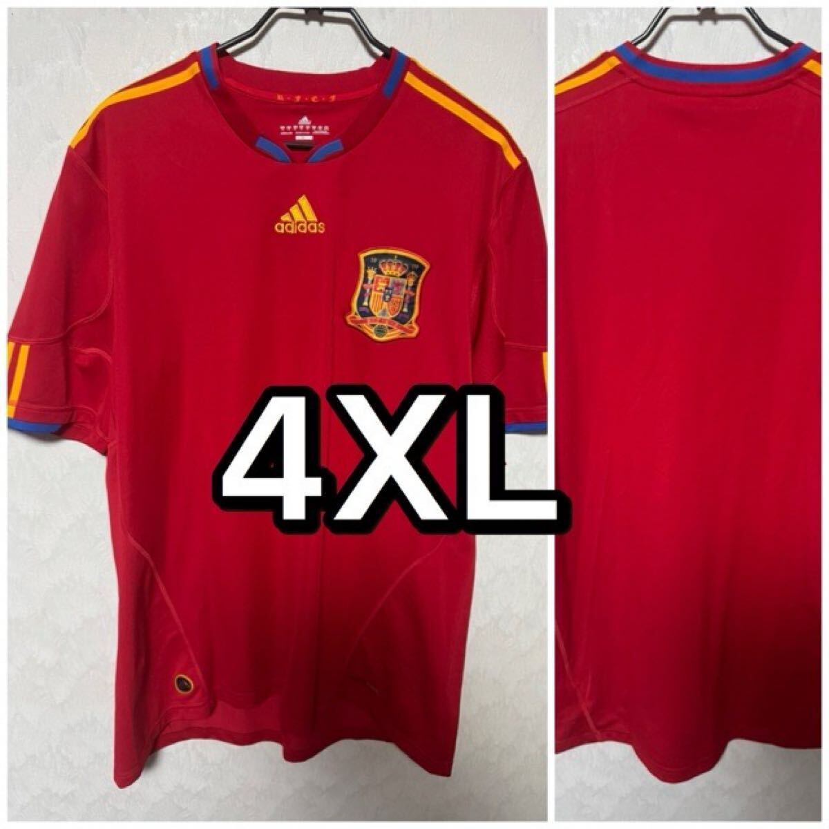 スペイン代表 南アフリカW杯 2010年 ユニフォーム 4XOサイズ 美品 ユニホーム adidas アディダス拍卖