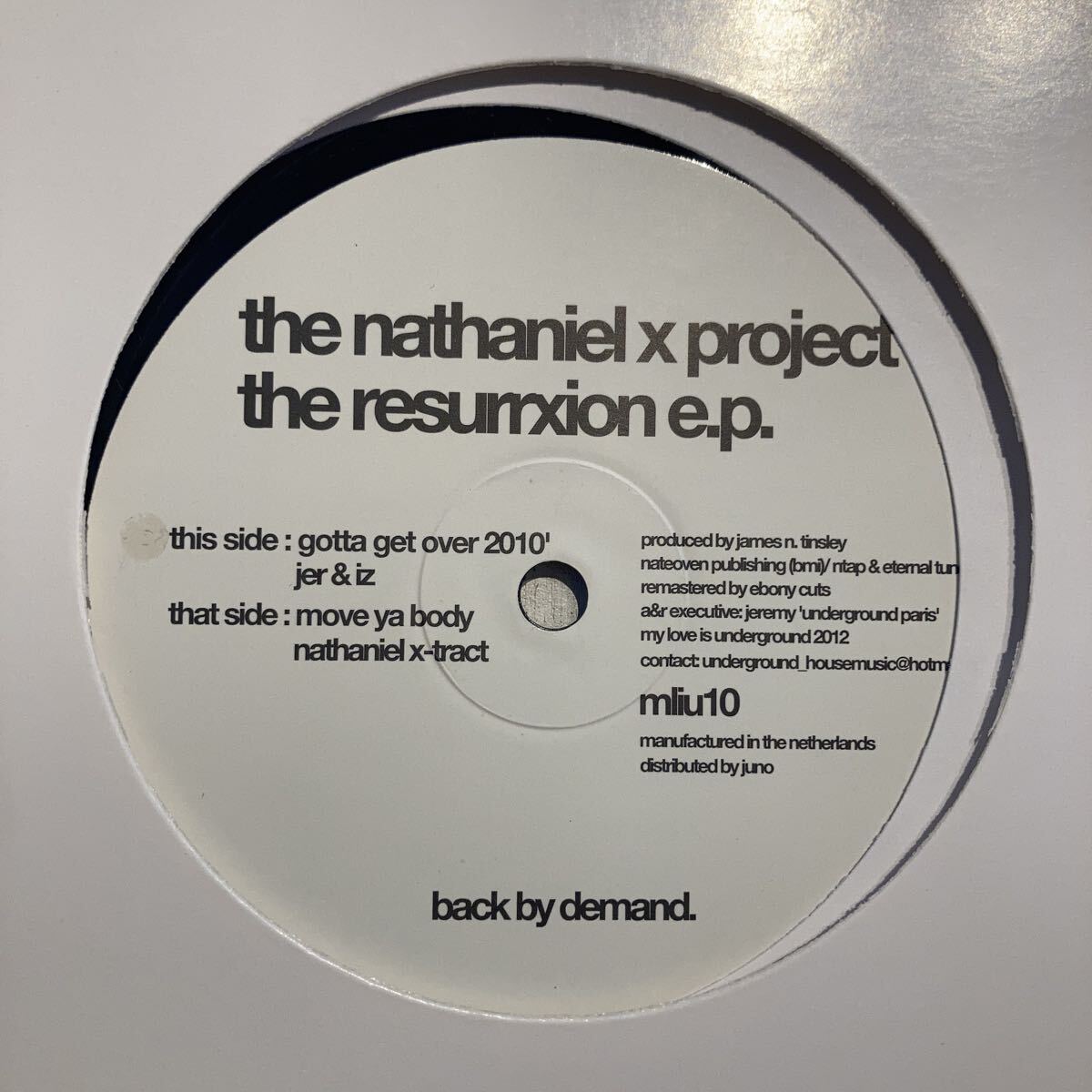 The Nathaniel X Project - The Resurrxion E.P.拍卖