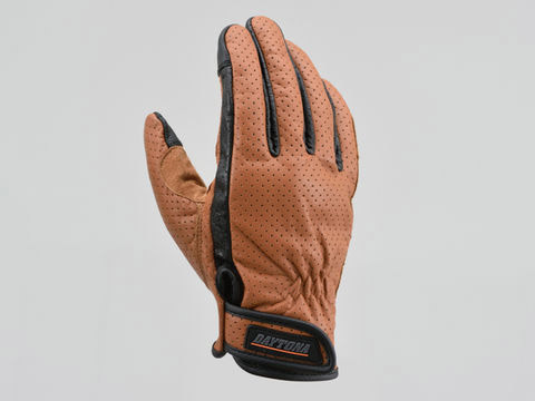 デイトナ DAYTONA HBG-129 パンチングメッシュスタンダードカウレザーグローブ ブラウン Sサイズ 18903拍卖