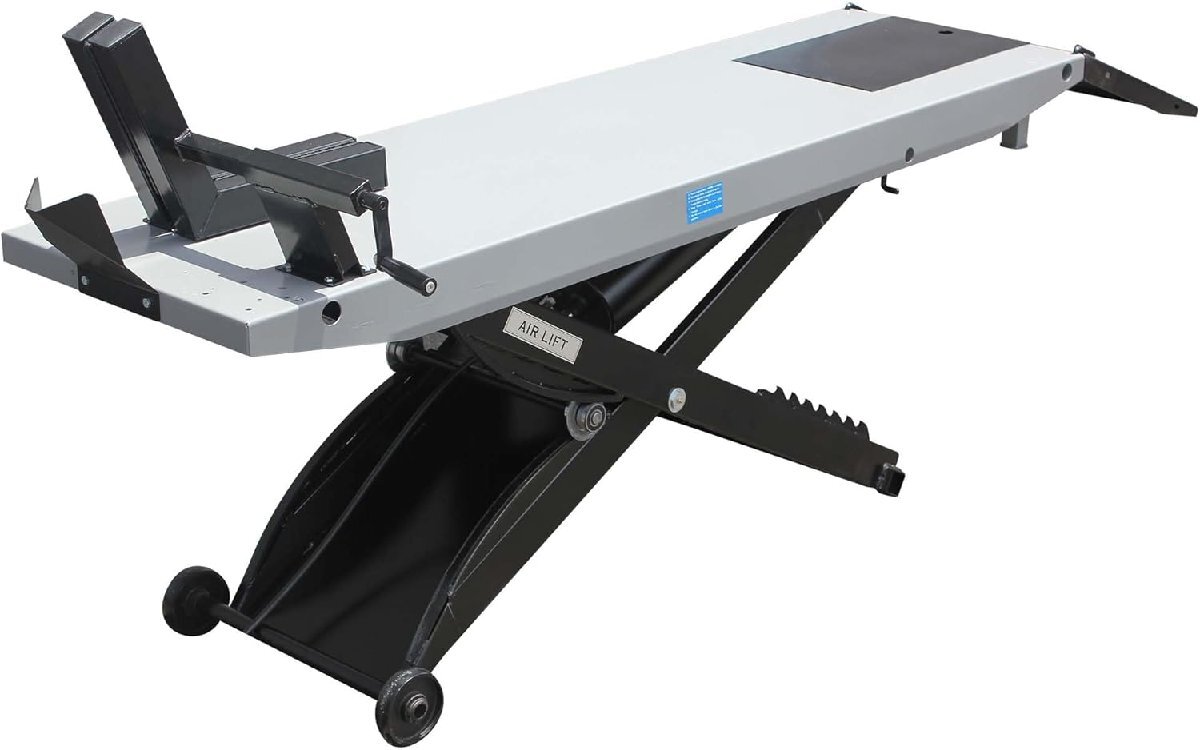 Kernel バイクリフト エアー式 最大500kg 243612B 標準タイプ ホイールクランプ付 整備 カスタム ガレージ ジャッキ 営業所止発送拍卖