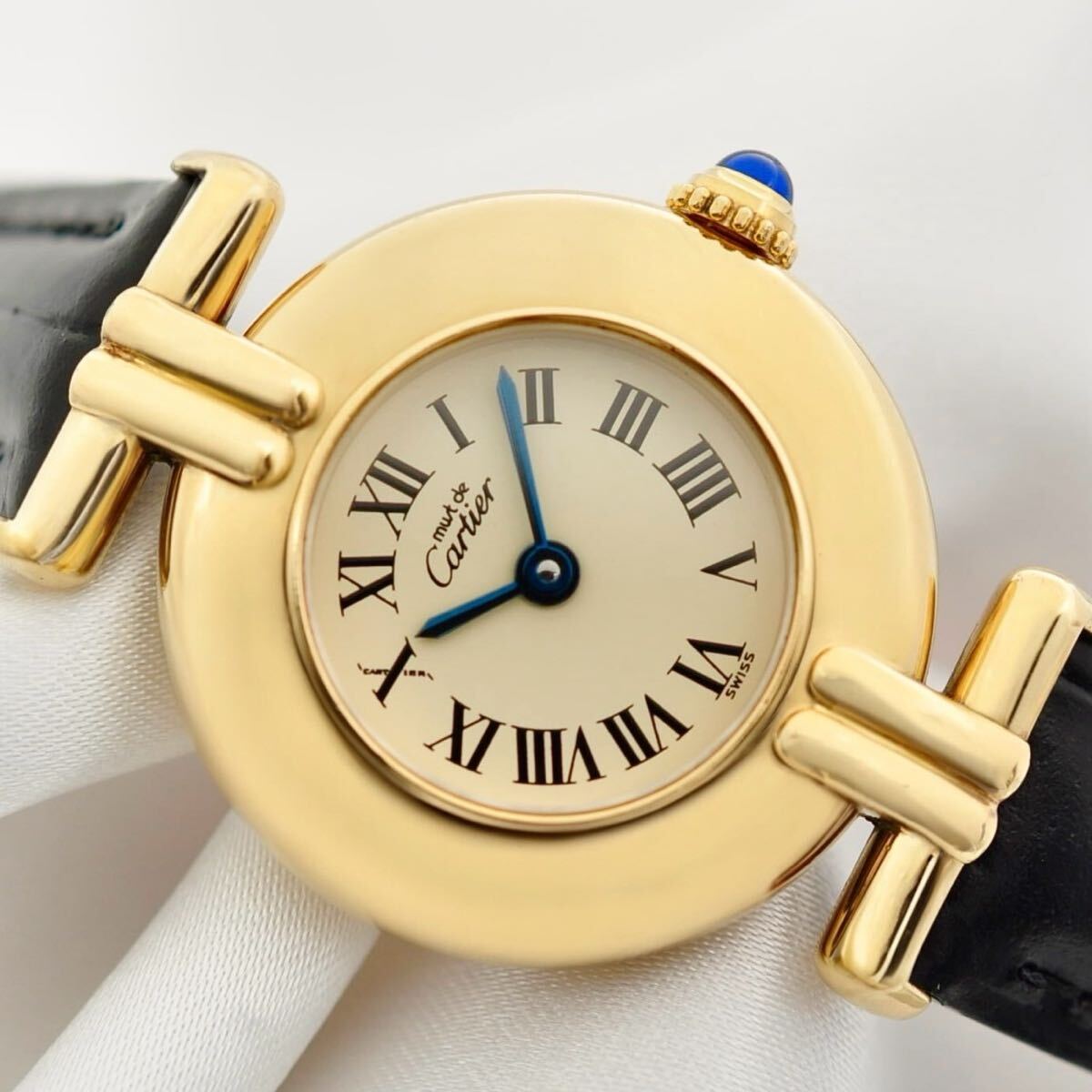 Cartier 磨き済 マストコリゼ ヴェルメイユ クォーツ 126016 W00020拍卖