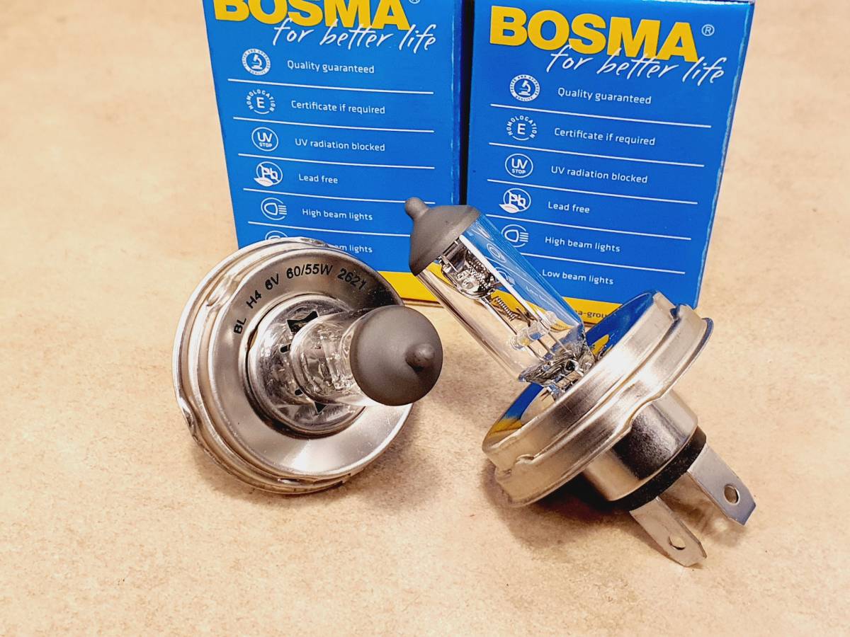 BOSMA H4E6V 60/55W 欧州車用 2個 セット拍卖