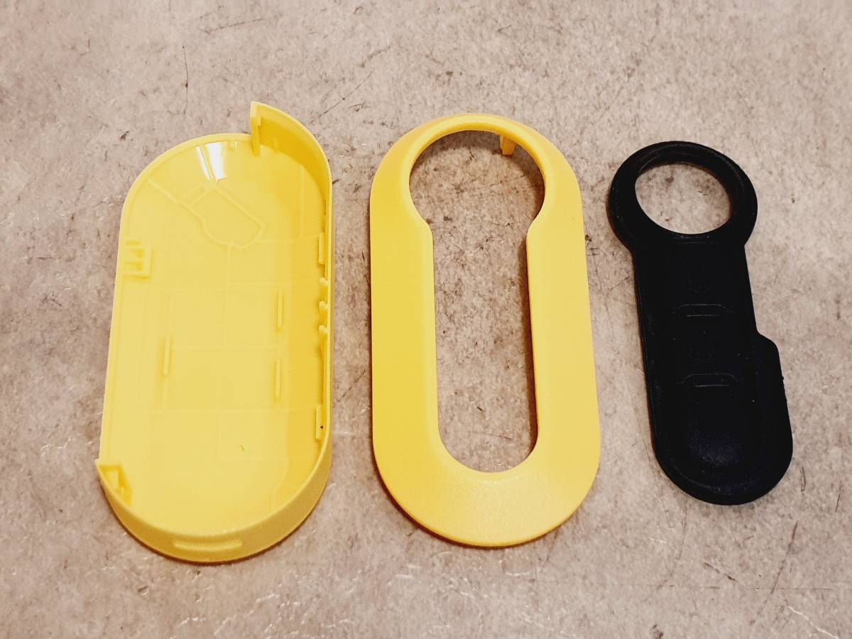 フィアット・500/パンダ3/グランデプント/ドブロ/クーボ/ランチア・イプシロン3 用キーケース イエロー拍卖