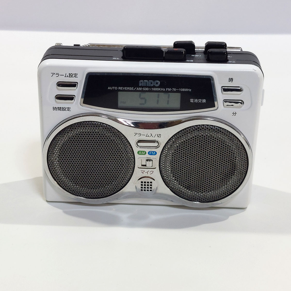 ANDO ツインスピーカー ラジカセ RC23-486Y AM/FM ラジオ 中古 y1334拍卖
