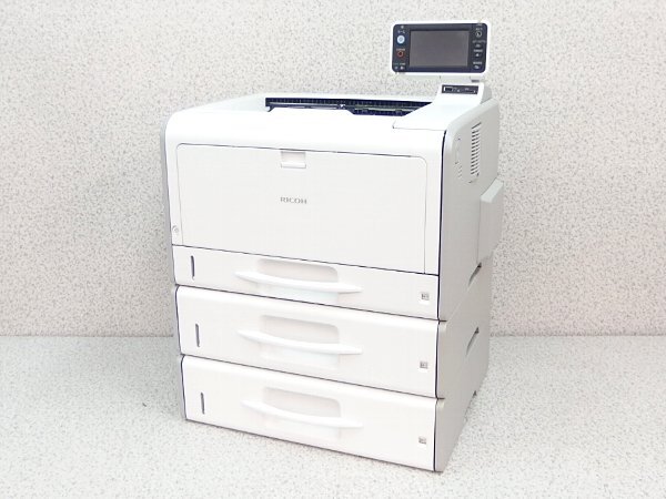 ■※【操作しやすいタッチパネル搭載!】RICOH A3モノクロレーザープリンター SP 6440M トナー残量有り 印刷枚数51588枚 印字確認 2個口発送拍卖