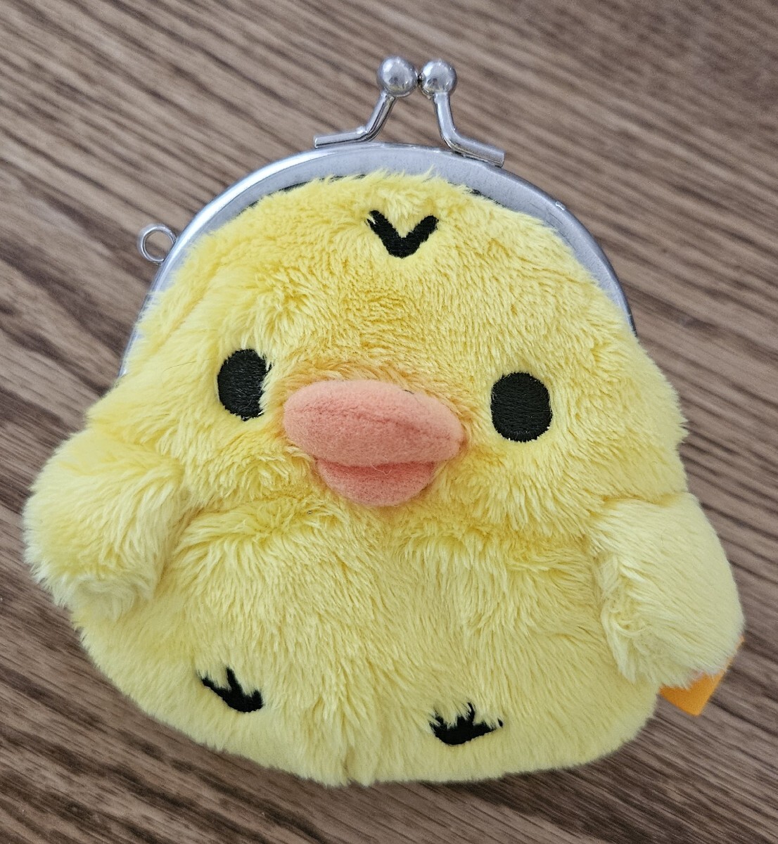 ♪リラックマ2014♪ぬいぐるみがま口コインケース♪キイロイトリ♪未使用♪タグ無し♪拍卖